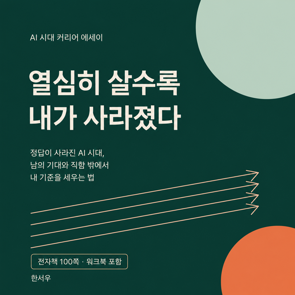 열심히 살수록 내가 사라졌다 전자책 표지
